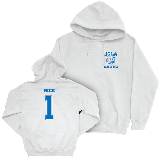 UCLA Women's Basketball White Smiley Joe Hoodie  - Kiki Rice