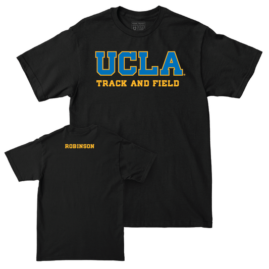 UCLA Women's Track & Field Black Wordmark Tee   - Jordan Robinson