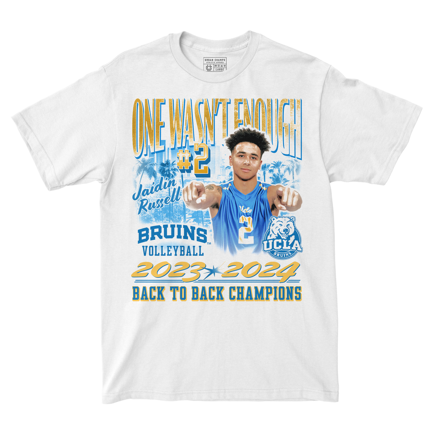 EXCLUSIVE RELEASE: Jaidin Russell - UCLA Men's Volleyball National Champions Tee