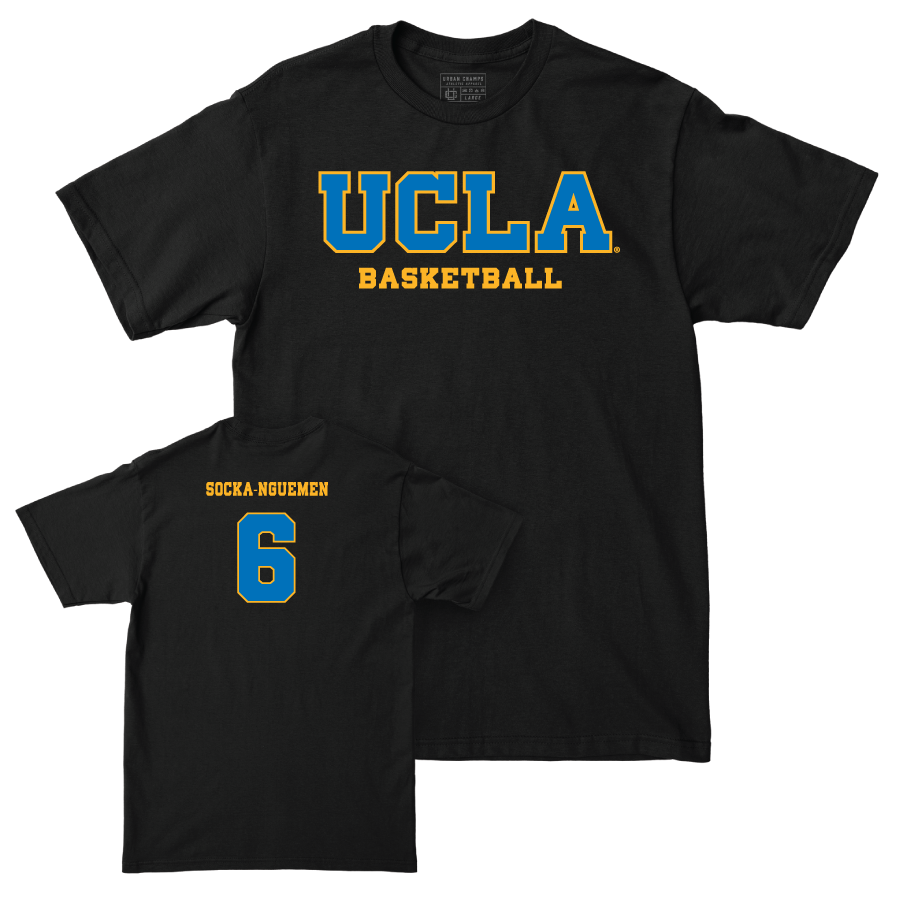 UCLA Women's Basketball Black Wordmark Tee   - Zania Socka