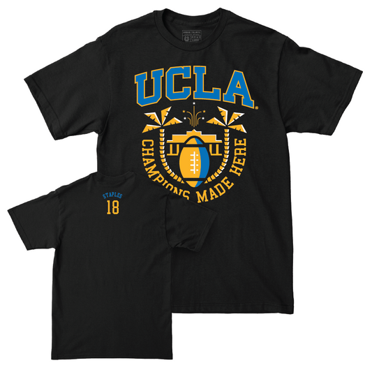UCLA Football Black Gridiron Tee - Ezavier Staples