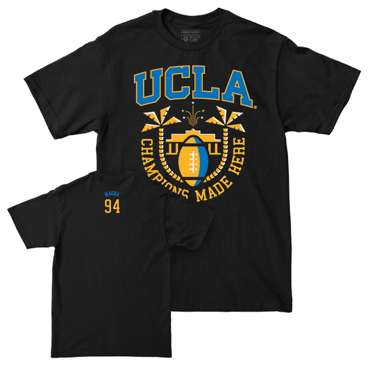 UCLA Football Black Gridiron Tee - Dovid Magna Small