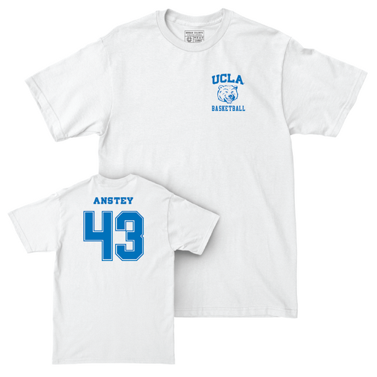 UCLA Women's Basketball White Smiley Joe Comfort Colors Tee - Izzy Anstey Small
