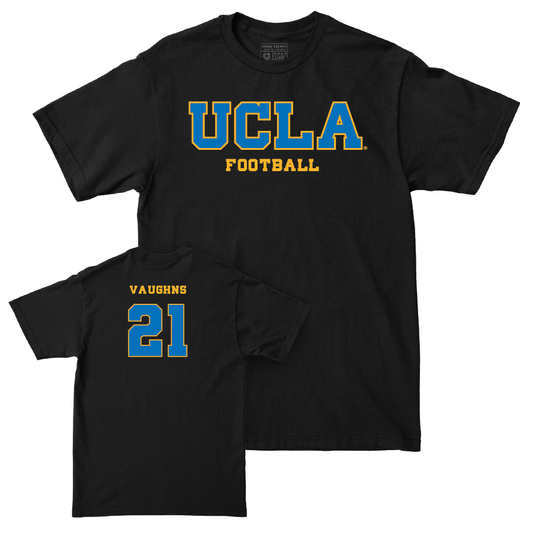 UCLA Football Black Wordmark Tee - Jon Jon Vaughns Small
