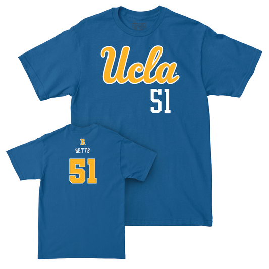 UCLA Women's Basketball Blue Script Tee - Lauren Betts Small