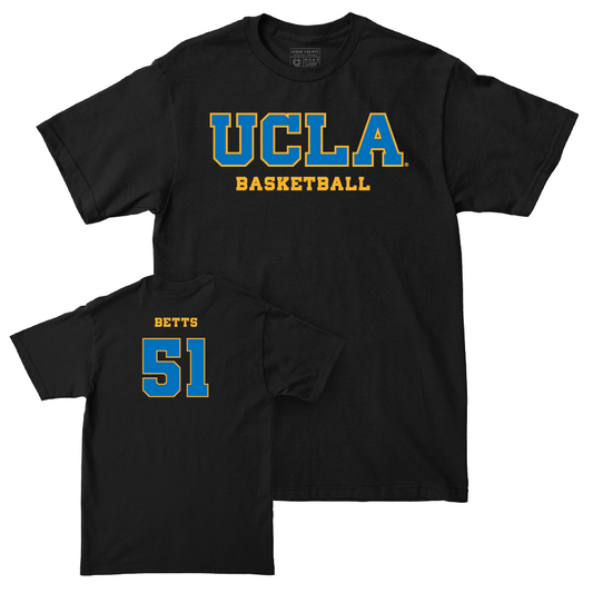 UCLA Women's Basketball Black Wordmark Tee - Lauren Betts Small