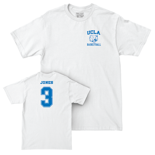 UCLA Women's Basketball White Smiley Joe Comfort Colors Tee - Londynn Jones Small