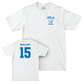 UCLA Softball White Smiley Joe Comfort Colors Tee  - Jordan Woolery