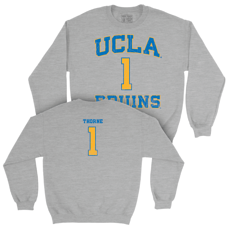 UCLA Men's Volleyball Sport Grey Player Crew  - Cameron Thorne