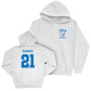 UCLA Softball White Smiley Joe Hoodie  - Aleena Garcia