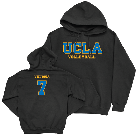 UCLA Women's Volleyball Black Wordmark Hoodie  - Sofia Victoria