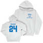 UCLA Women's Beach Volleyball White Smiley Joe Hoodie   - Adelina Okazaki