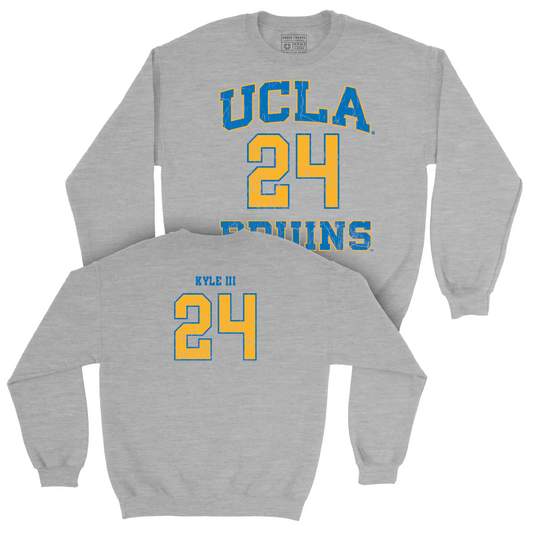 UCLA Men's Basketball Sport Grey Player Crew  - William Kyle III