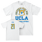 UCLA Women's Beach Volleyball White Arch Comfort Colors Tee   - Cassie Dodd