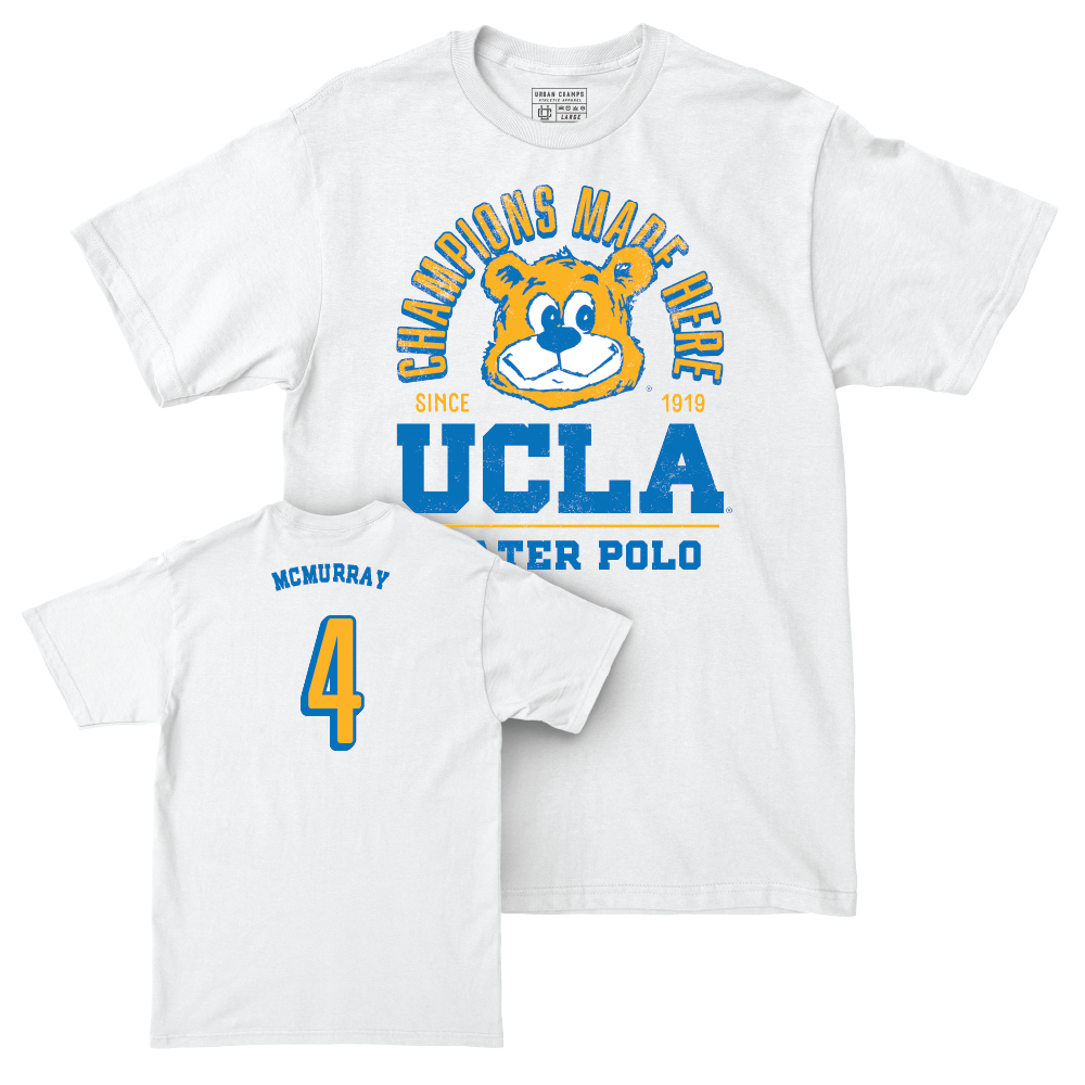 UCLA Women's Water Polo White Arch Comfort Colors Tee   - Carly McMurray