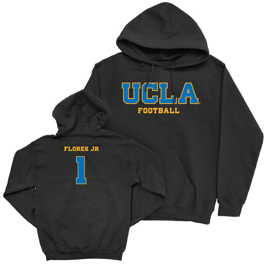 UCLA Football Black Wordmark Hoodie  - Rico Flores Jr