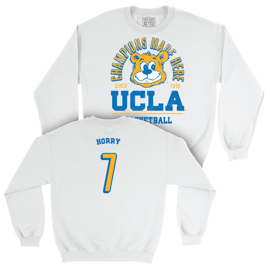 UCLA Men's Basketball White Arch Crew  - Christian Horry