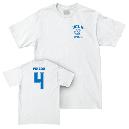 UCLA Softball White Smiley Joe Comfort Colors Tee  - Rylee Pinedo